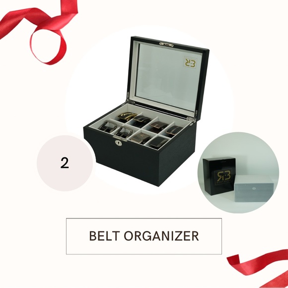 2 in 1 Bundle. Jewelry Box & Belt Organizer - Picture 2 of 15
